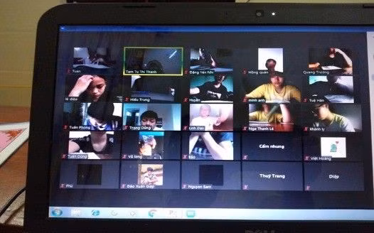 Sinh hoạt đội trực tuyến trong thời gian nghỉ dịch