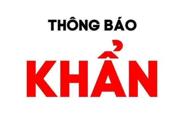 Trung tâm kiểm soát bệnh tật tỉnh Thanh Hóa thông báo khẩn tìm người liên quan đến Bệnh viện Nhiệt đới Trung ương 2.