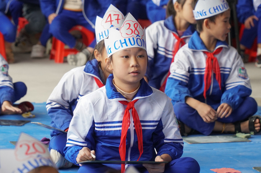 Cuộc thi thu hút sự tham gia tranh tài của học sinh trong trường