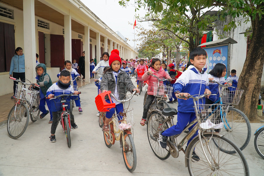 Trường Tiểu học Quỳnh Lâm B (huyện Quỳnh Lưu, Nghệ An) có 100% học sinh là con em gia đình Thiên chúa giáo