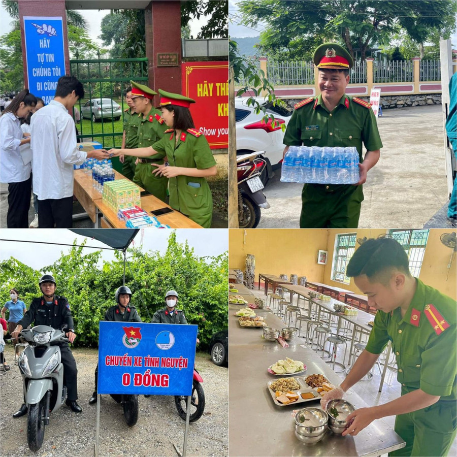 Công an tỉnh Tuyên Quang có nhiều hình thức đồng hành, hỗ trợ thí sinh.