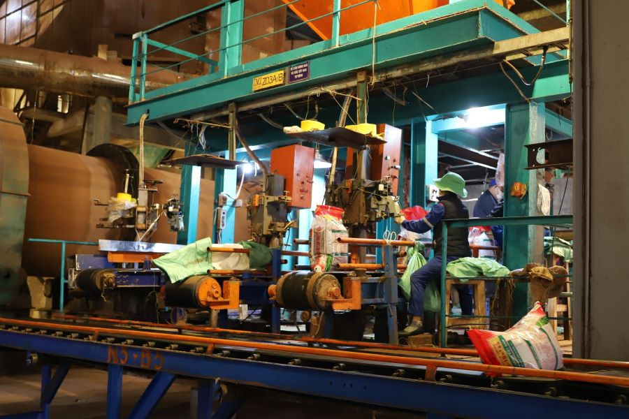 Dây chuyền sản xuất NPK 3 của Công ty cổ phần Supe Phốt phát và Hóa chất Lâm Thao.