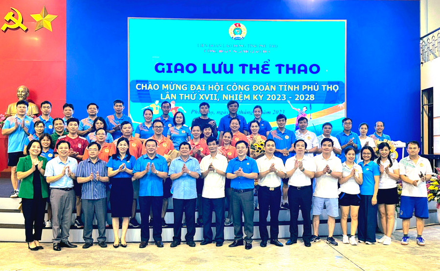 Công đoàn ngành Giáo dục Phú Thọ tổ chức giao lưu thể thao chào mừng Đại hội Công đoàn tỉnh Công đoàn ngành Giáo dục Phú Thọ tổ chức giao lưu thể thao chào mừng Đại hội Công đoàn tỉnh