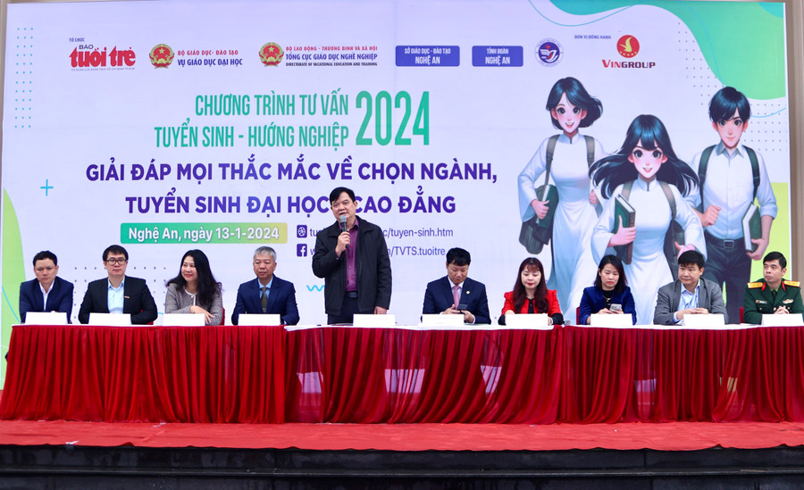 Đại diện Vụ Giáo dục Đại học - Bộ GD&ĐT chia sẻ thông tin quan trọng về kỳ thi tốt nghiệp và tuyển sinh đại học năm 2024. Ảnh: PV Đại diện Vụ Giáo dục Đại học - Bộ GD&ĐT chia sẻ thông tin quan trọng về kỳ thi tốt nghiệp và tuyển sinh đại học năm 2024. Ảnh: PV