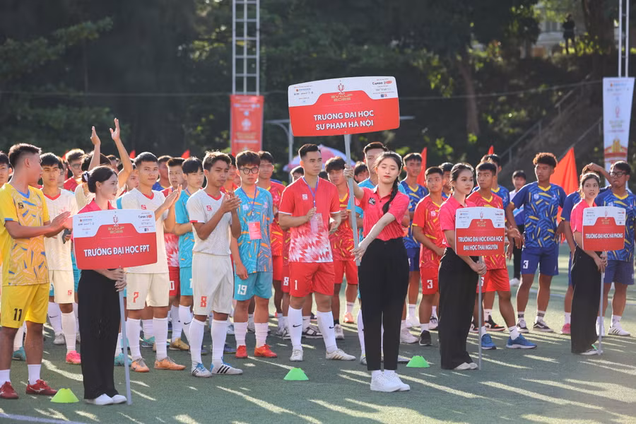 Các đội tuyển tham gia vòng chung kết SV Cup 2023. Ảnh: NTU.