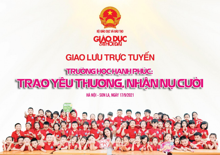 Giao lưu trực tuyến “Trường học hạnh phúc: Trao yêu thương, nhận nụ cười”