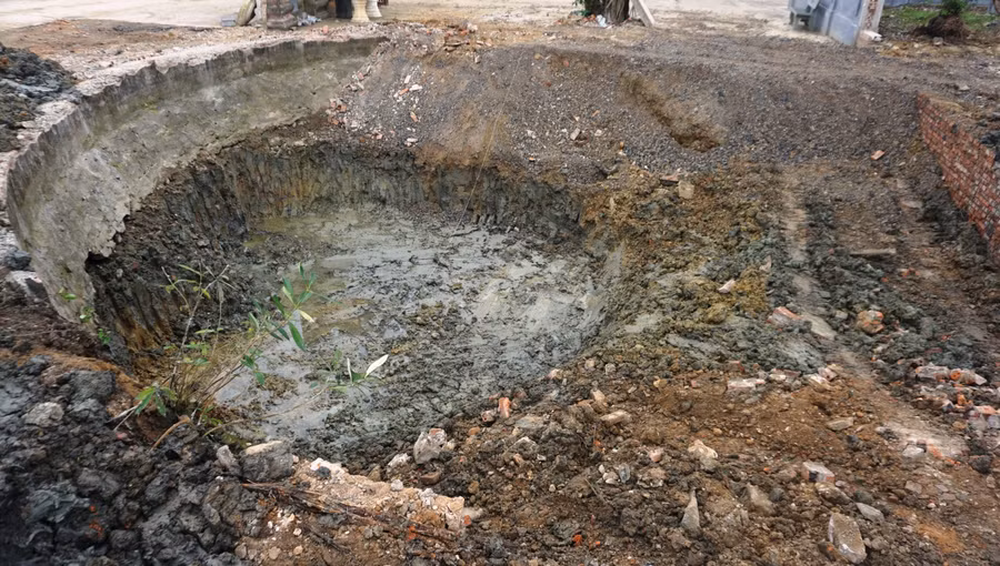 Hạng mục cải tạo Giếng Ngọc đang được tạm dừng thi công.