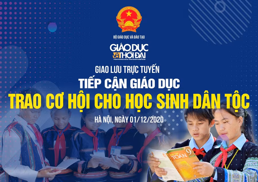 Giao lưu trực tuyến "Tiếp cận giáo dục: Trao cơ hội cho học sinh dân tộc" ảnh 1