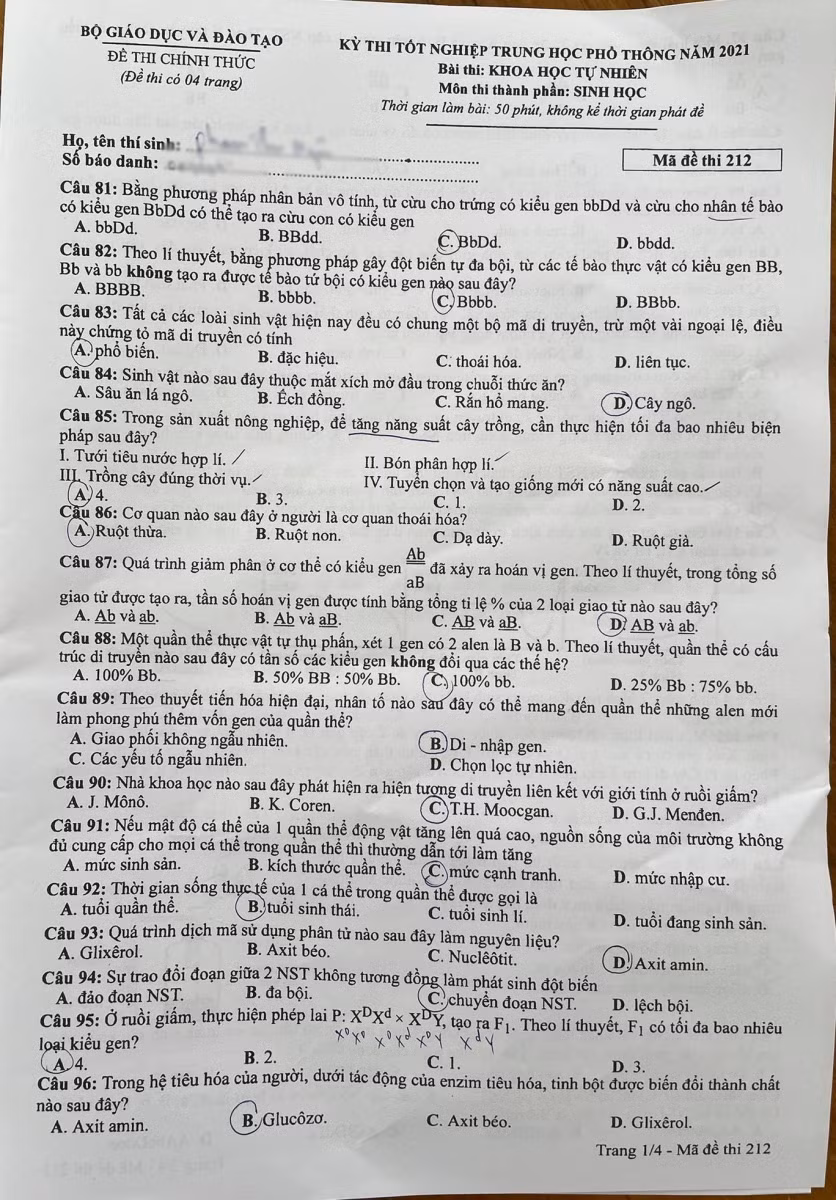 Giáo viên đánh giá đề thi tổ hợp Khoa học tự nhiên ảnh 1