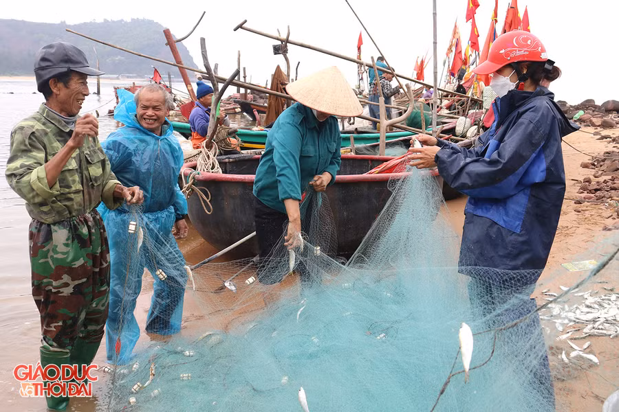 Người dân phấn khởi vì những chuyến đi biển đầu năm mới đánh bắt bội thu.