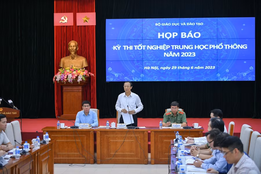 Bộ Giáo dục và Đào tạo họp báo Kỳ thi tốt nghiệp THPT năm 2023