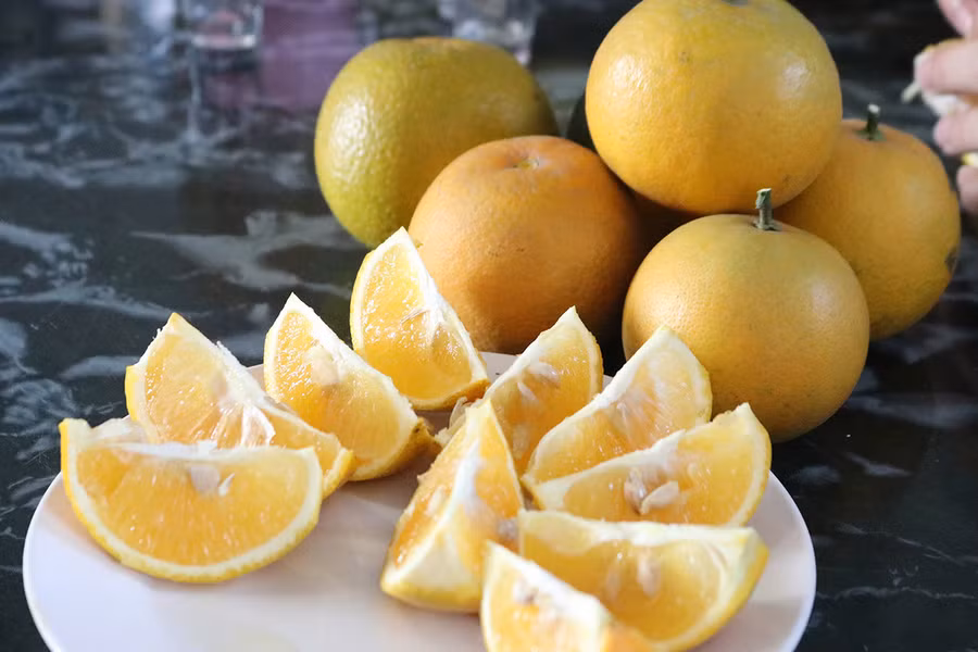 Cam Xã Đoài có hương vị ngọt dịu, thơm ngon lạ thường.