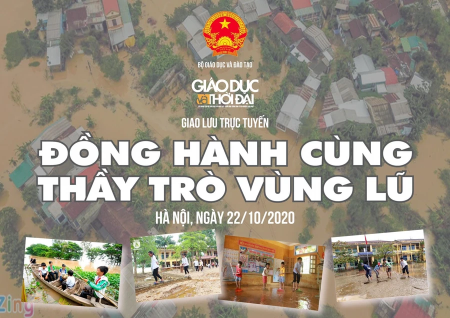 Giao lưu trực tuyến: Đồng hành cùng thầy trò vùng lũ