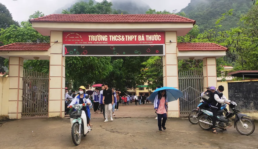Trường THCS&THPT Bá Thước, Thanh Hóa. (Ảnh: Thế Lượng)