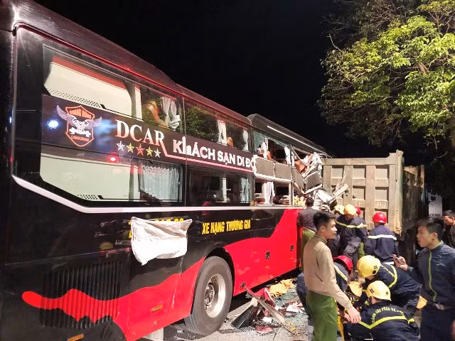 Hiện trường vụ tai nạn. Ảnh: Công an cung cấp.