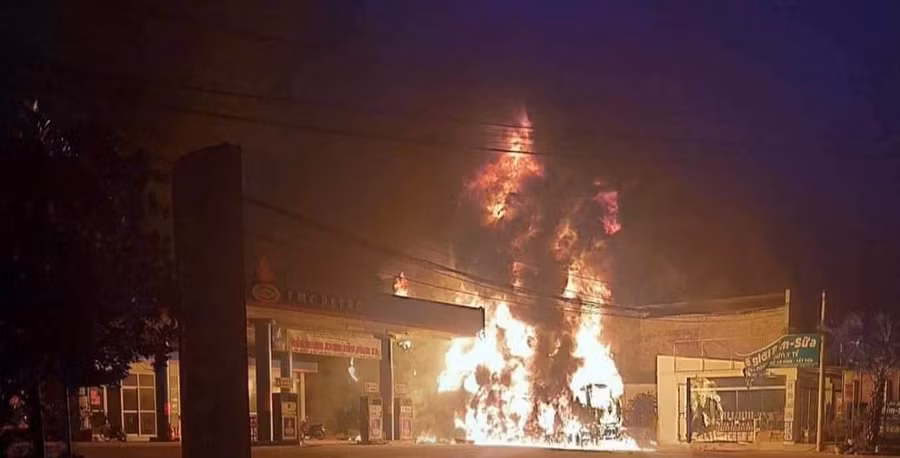 Hiện trường vụ hỏa hoạn.