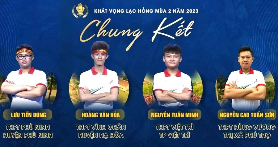 Bốn gương mặt tranh tài tại trận chung kết.