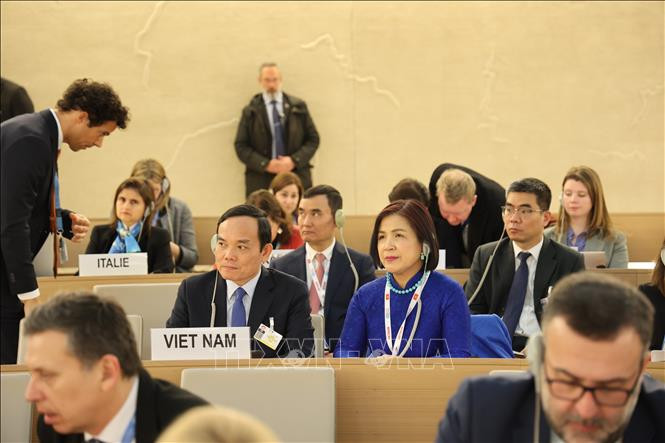 Phó Thủ tướng Chính phủ Trần Lưu Quang tham dự Khóa họp lần thứ 52 của Hội đồng Nhân quyền LHQ. Ảnh: TTXVN phát Phó Thủ tướng Chính phủ Trần Lưu Quang tham dự Khóa họp lần thứ 52 của Hội đồng Nhân quyền LHQ. Ảnh: TTXVN phát