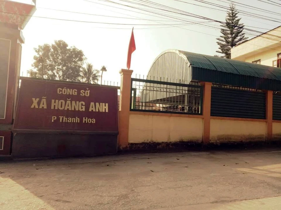 Trụ sở xã Hoằng Anh, TP. Thanh Hóa- nơi ông Đặng Văn Thanh làm việc.