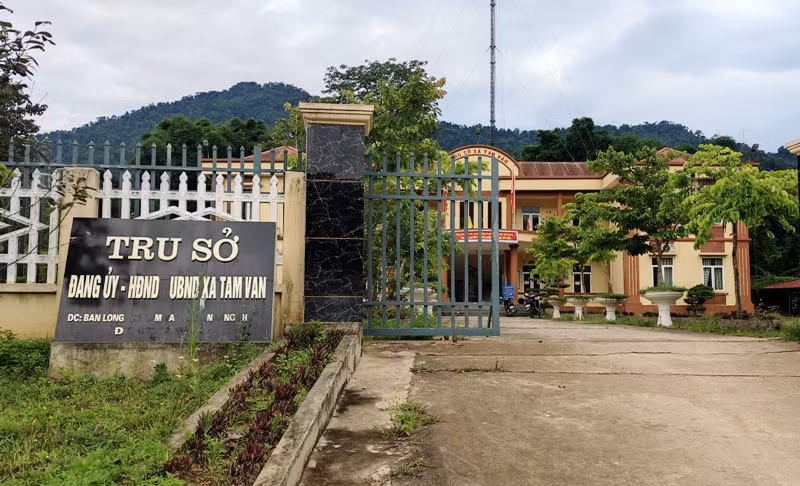 Trụ sở Đảng ủy xã Tam Văn, huyện Lang Chánh (Thanh Hóa).