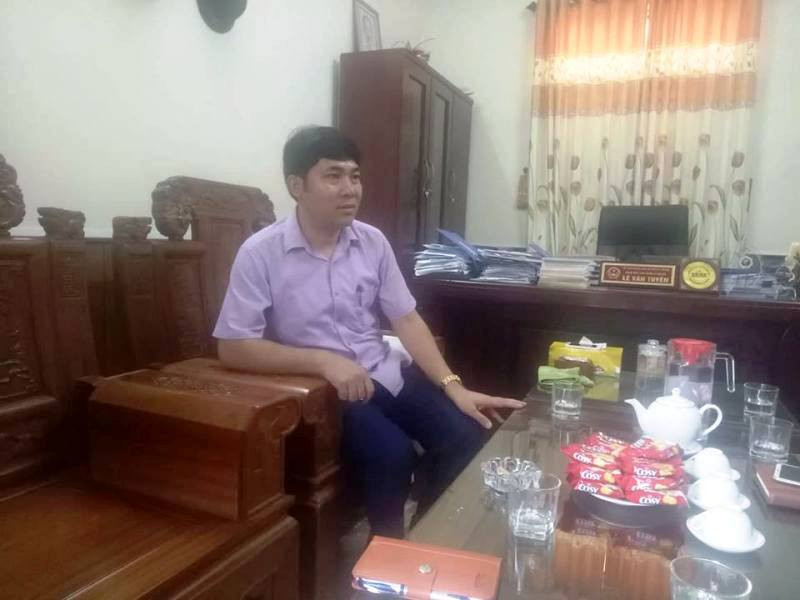 Ông Lê Văn Tuyên - Giám đốc Ban quản lý dự án huyện Hà Trung bị doanh nghiệp tố cáo vòi tiền.