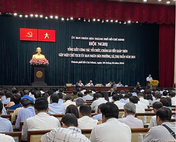 Hội nghị tổng kết công tác tổ chức, chăm lo Tết Nguyên đán Giáp Thìn. Ảnh: NTH Hội nghị tổng kết công tác tổ chức, chăm lo Tết Nguyên đán Giáp Thìn. Ảnh: NTH