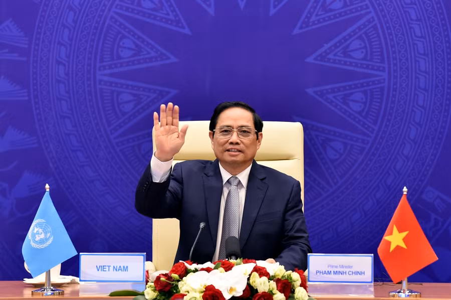 Thủ tướng Phạm Minh Chính: Việt Nam sẵn sàng đóng góp thúc đẩy đối thoại, xây dựng lòng tin, hợp tác với các nước để duy trì an ninh trên biển - Ảnh: VGP/Nhật Bắc