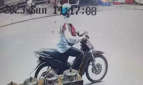 Hình ảnh Long được camera ghi nhận lại. Ảnh: Chuyên đề Công an TPHCM