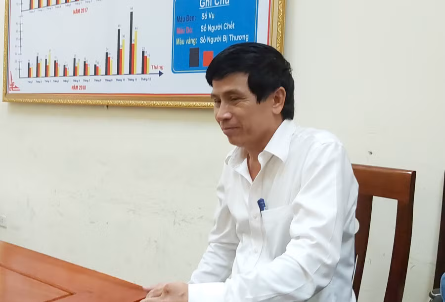 Ông Nguyễn Bắc Vĩnh, tài xế xe Lexus mang BKS 38A-176.36 làm việc với cơ quan chức năng Ông Nguyễn Bắc Vĩnh, tài xế xe Lexus mang BKS 38A-176.36 làm việc với cơ quan chức năng