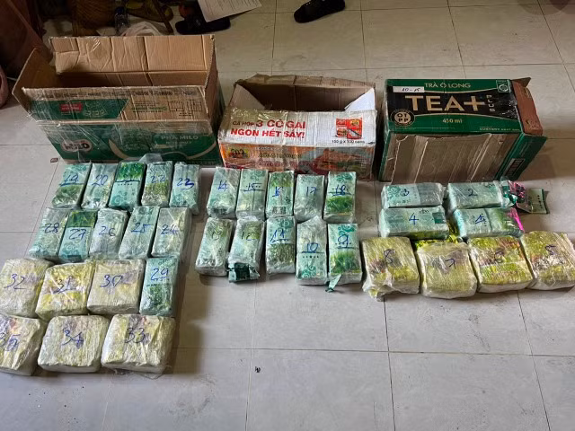 Tang vật là ma túy bị thu giữ. (Ảnh: Công an TPHCM)