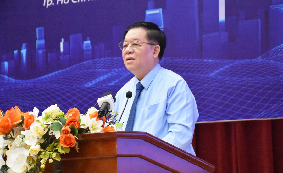 Trưởng Ban Tuyên giáo Trung ương Nguyễn Trọng Nghĩa phát biểu tại hội nghị. (Ảnh: N.T) Trưởng Ban Tuyên giáo Trung ương Nguyễn Trọng Nghĩa phát biểu tại hội nghị. (Ảnh: N.T)