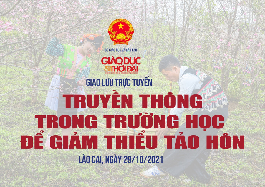 Giao lưu trực tuyến “Truyền thông trong trường học để giảm thiểu tảo hôn”