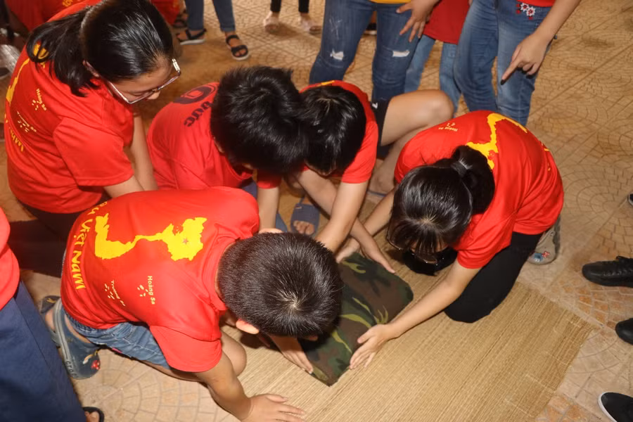 Hoạt động trải nghiệm "Chúng em làm chiến sĩ"