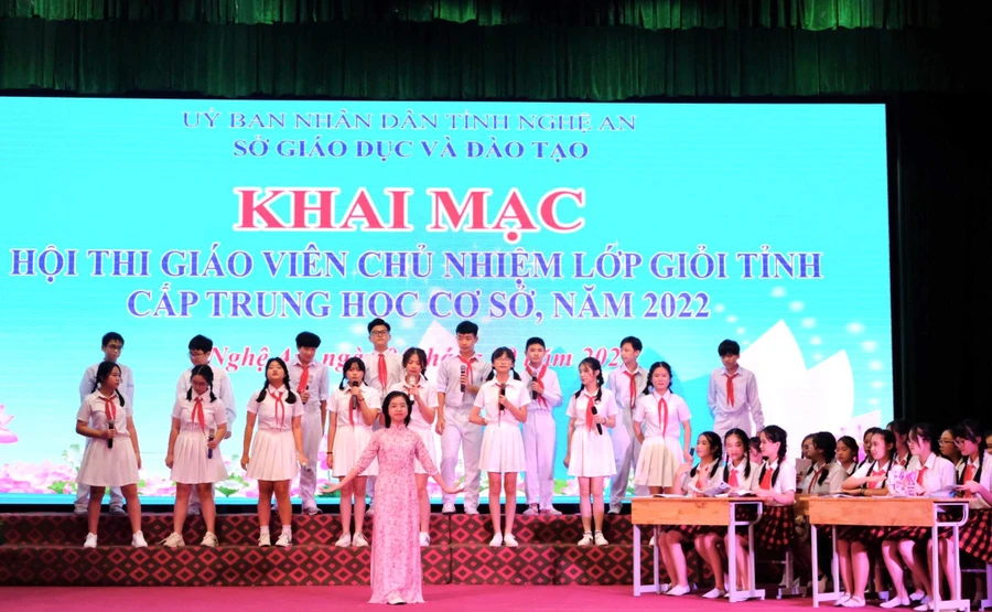 Nghệ An khai mạc Hội thi Giáo viên chủ nhiệm giỏi tỉnh cấp THCS năm 2022. 