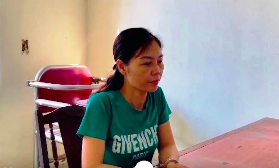 Bị can Lê Thị Nam Phương. Ảnh: Công an Thanh Hóa cung cấp.