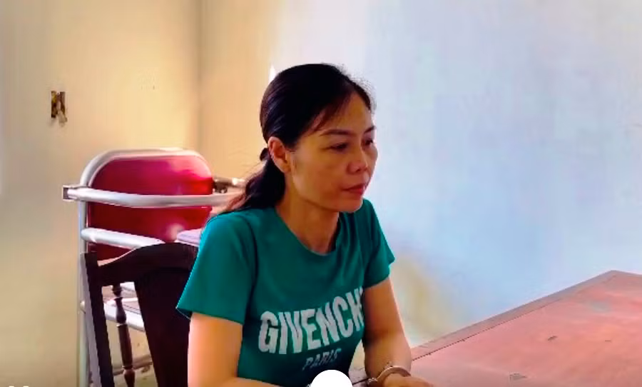 Bị can Lê Thị Nam Phương. Ảnh: Công an Thanh Hóa cung cấp.