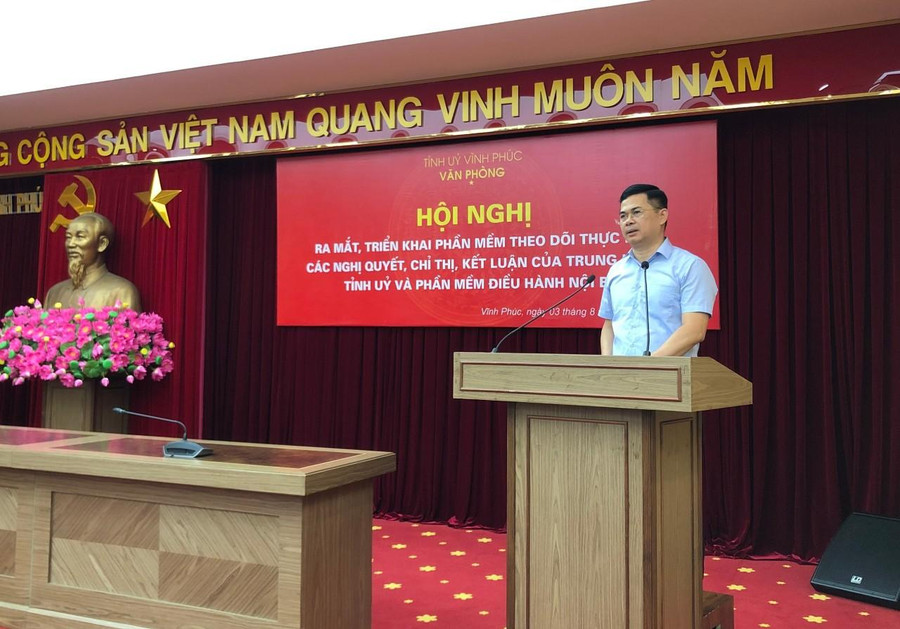 Ông Trần Việt Cường phát biểu khai mạc hội nghị