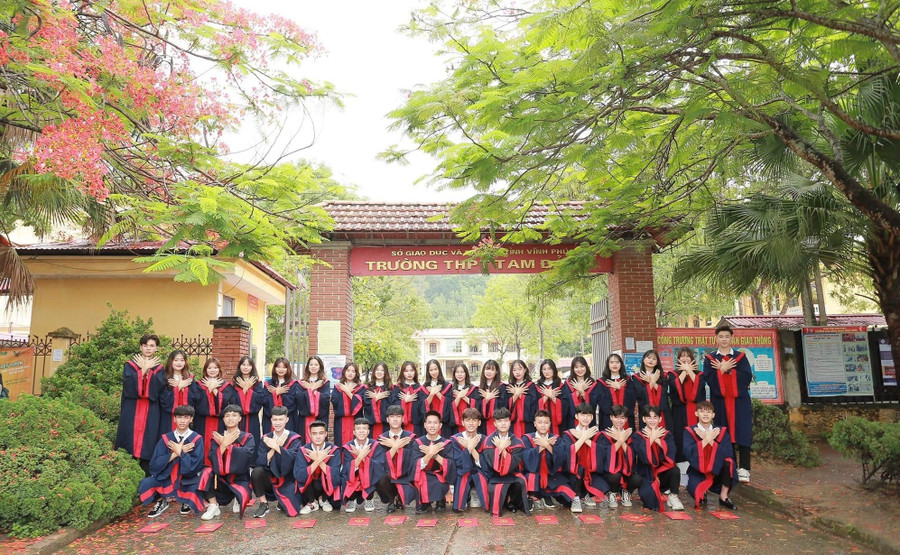 Học sinh Trường THPT Tam Đảo 2. Ảnh: THPT Tam Đảo 2 Học sinh Trường THPT Tam Đảo 2. Ảnh: THPT Tam Đảo 2