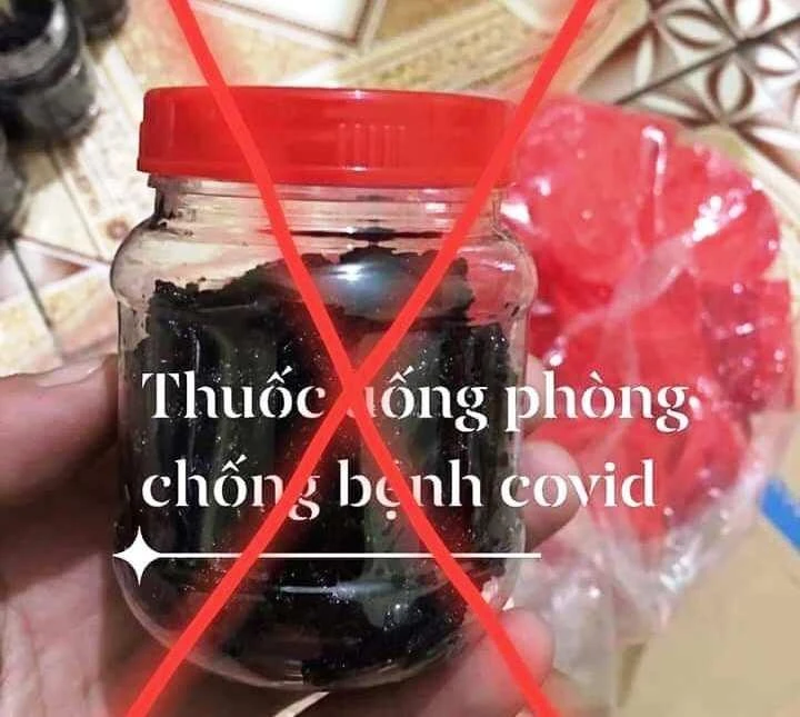 Sản phẩm tự chế của N.Đ.T dùng để quảng cáo trên nhóm. Ảnh: Công an huyện Tam Dương