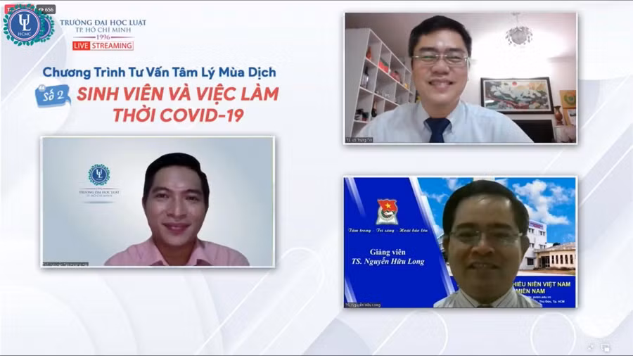 Hoạt động Tư vấn tâm lý mùa dịch cho sinh viên của Trường ĐH Luật TPHCM