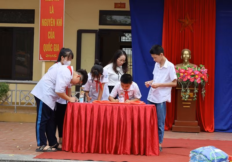 Học sinh có cơ hội giao lưu và thể hiện cảm xúc của bản thân tại hội nghị tập huấn