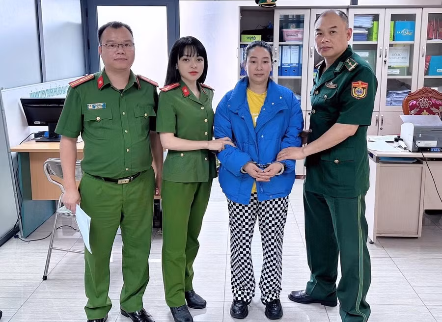 Lương Thị Huệ bị bắt sau 18 năm trốn truy nã. Ảnh: Công an tỉnh Tuyên Quang 