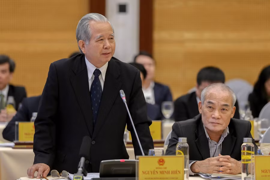 Nguyên Bộ trưởng Bộ GD&amp;ĐT Nguyễn Minh Hiển phát biểu tại Hội nghị