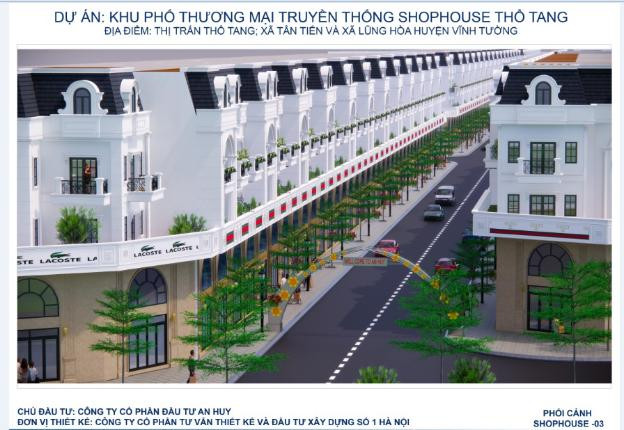 Phối cảnh dự án Khu phố thương mại truyền thống Shophouse Thổ Tang.