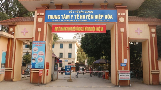 Trung tâm Y tế huyện Hiệp Hoà. Ảnh: CAND