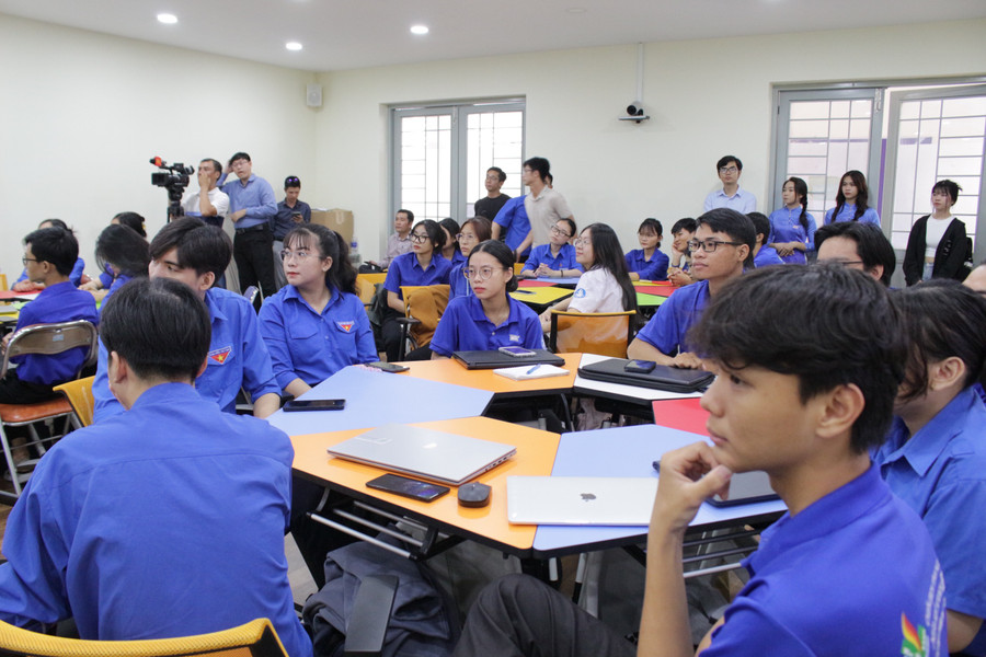 Sinh viên tham gia lớp tập huấn. Ảnh: NTCC Sinh viên tham gia lớp tập huấn. Ảnh: NTCC