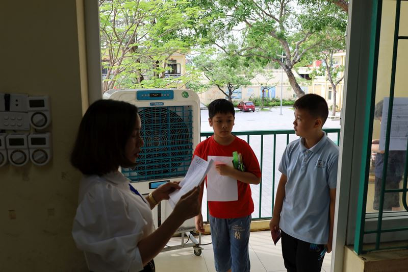 Điểm Trường THCS Hội Hợp có 402 thí sinh đăng ký kiểm tra