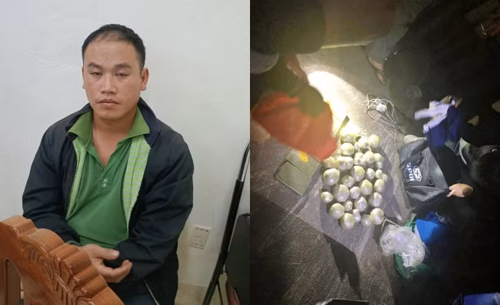 Sộng A Tua cùng số ma túy đã bị lực lượng chức năng thu giữ. 