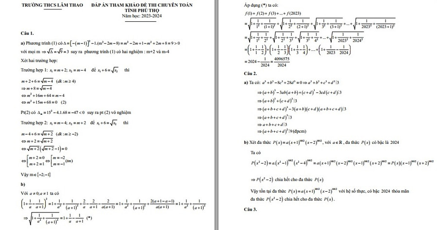 Đáp án trang 1 Đáp án trang 1