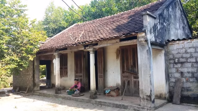 Ngôi nhà của cụ Đỗ Thị Mơ ở thôn Lương Thiện, xã Lương Sơn, huyện Thường Xuân (Thanh Hóa).